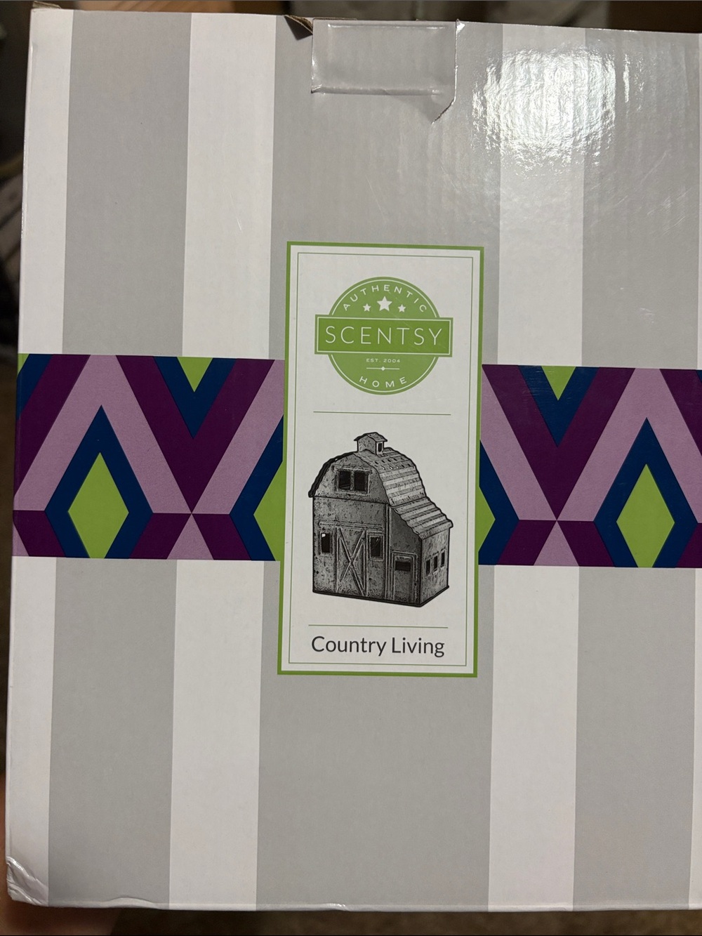 Scentsy Purple, Green & Navy Country Living Fragrance Box